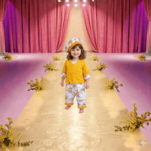 Layette bébé, réversible 4 en 1 « Petites filles »