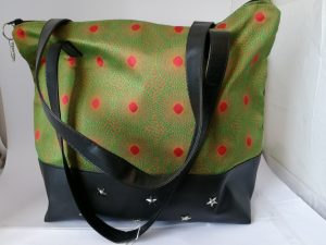 Tote bag « TOGO vert et noir »