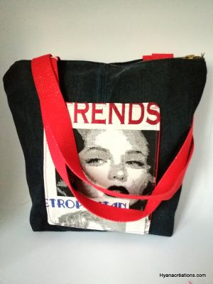 Sac Jean décor femme