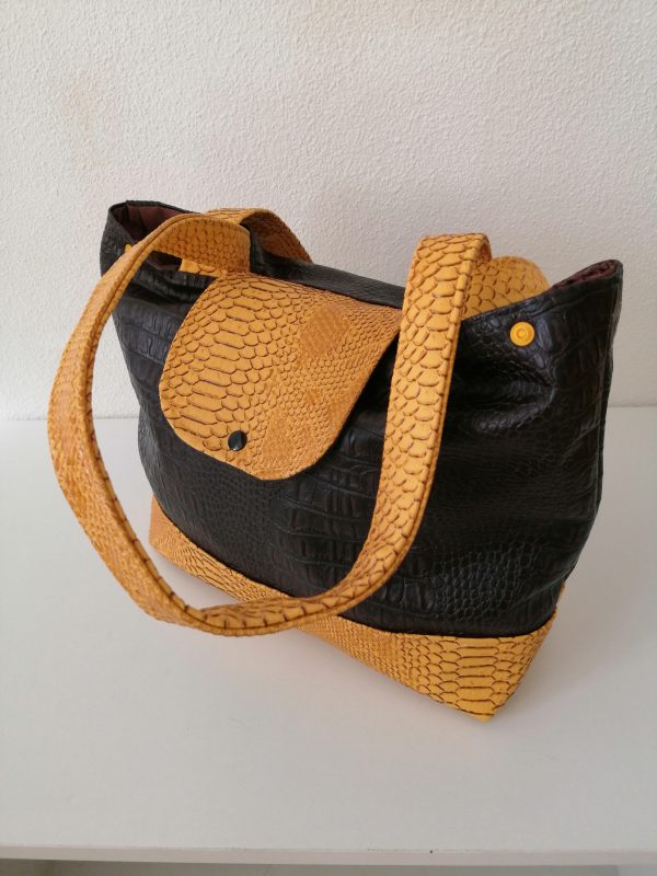 Sac "Marron et Moutarde"