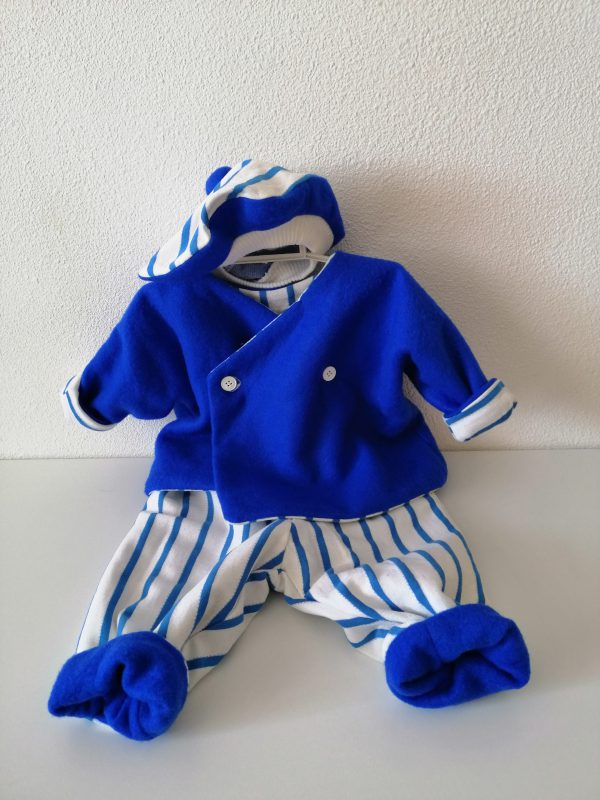 Layette BB réversible 4 en 1 bleu marine – Image 2