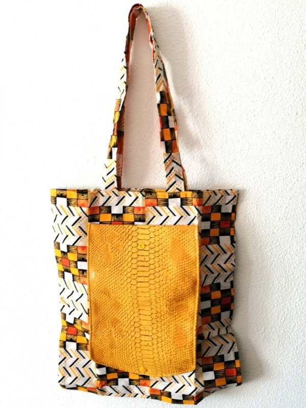 Portefeuille Sac à provisions "Komodo jaune" – Image 2