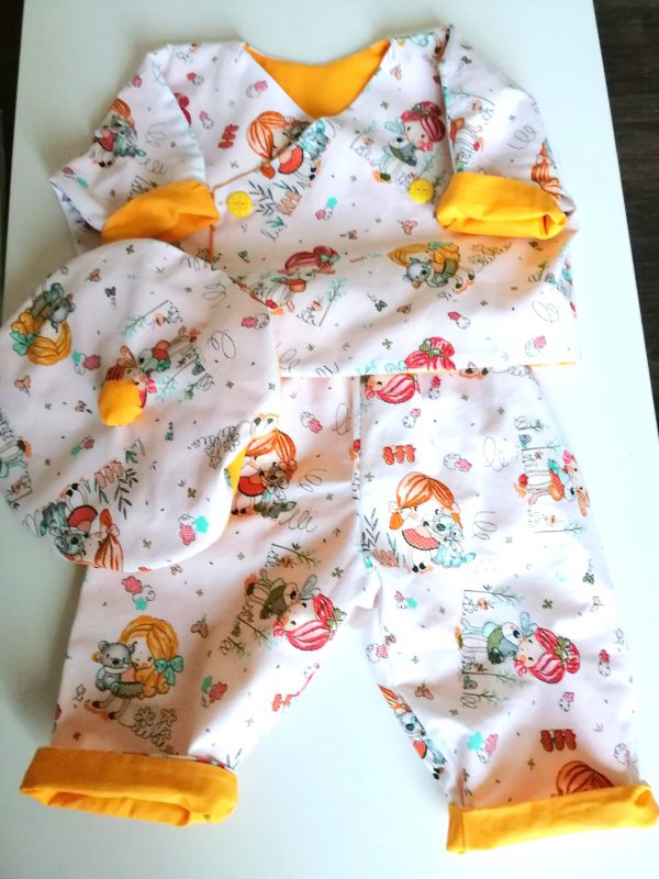 Layette bébé, réversible 4 en 1 "Petites filles" – Image 2