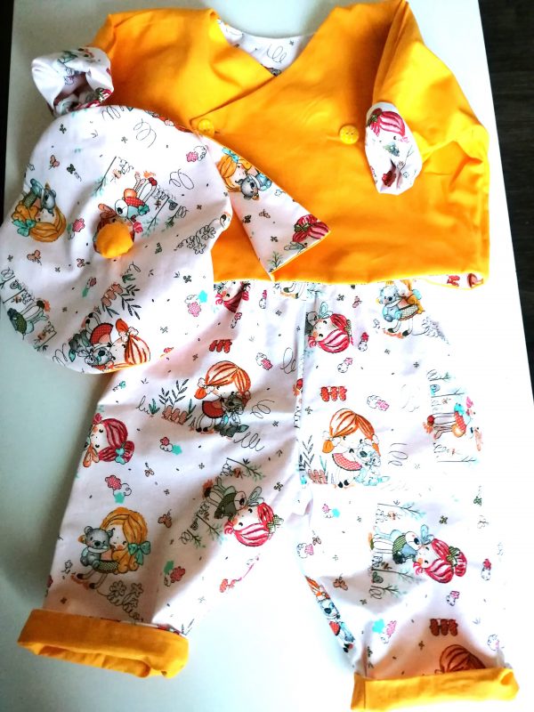 Layette bébé, réversible 4 en 1 "Petites filles" – Image 4