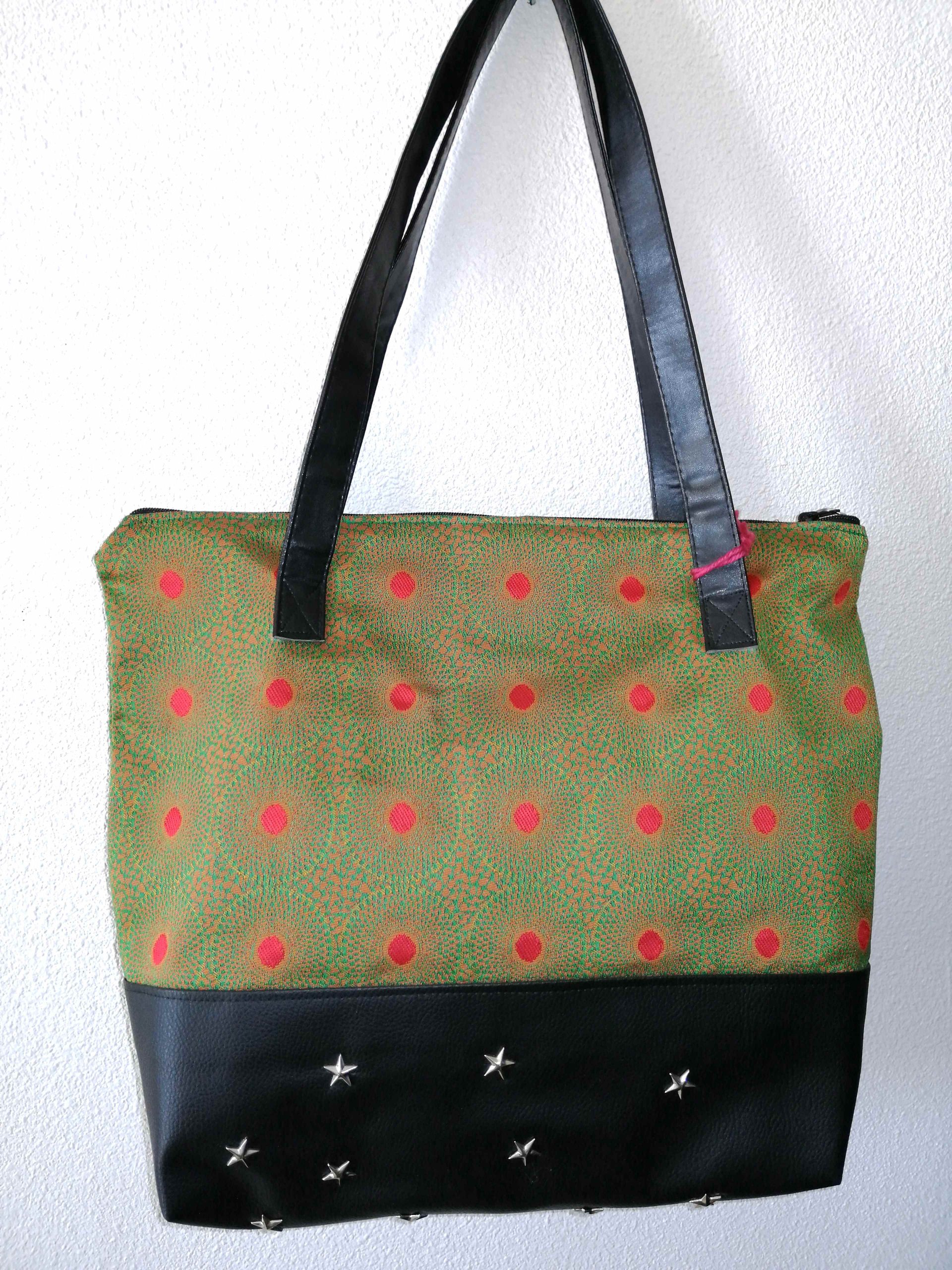 Tote bag « TOGO vert et noir »