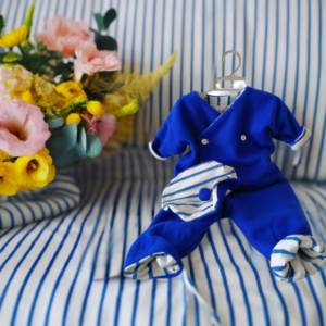 Layette BB réversible 4 en 1 bleu marine