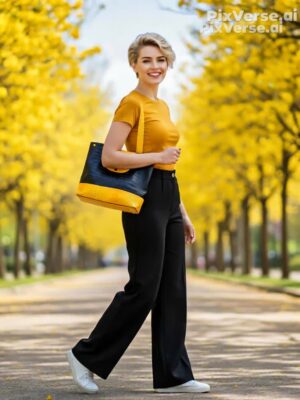 Sac « Marron et Moutarde »