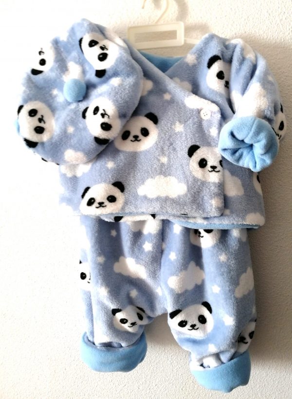 Layette bébé réversible "petit panda" – Image 2