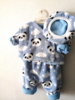 Layette bébé réversible « petit panda »