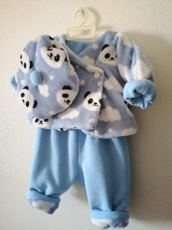 Layette bébé réversible "petit panda" – Image 3