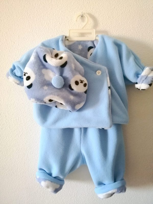 Layette bébé réversible "petit panda" – Image 4