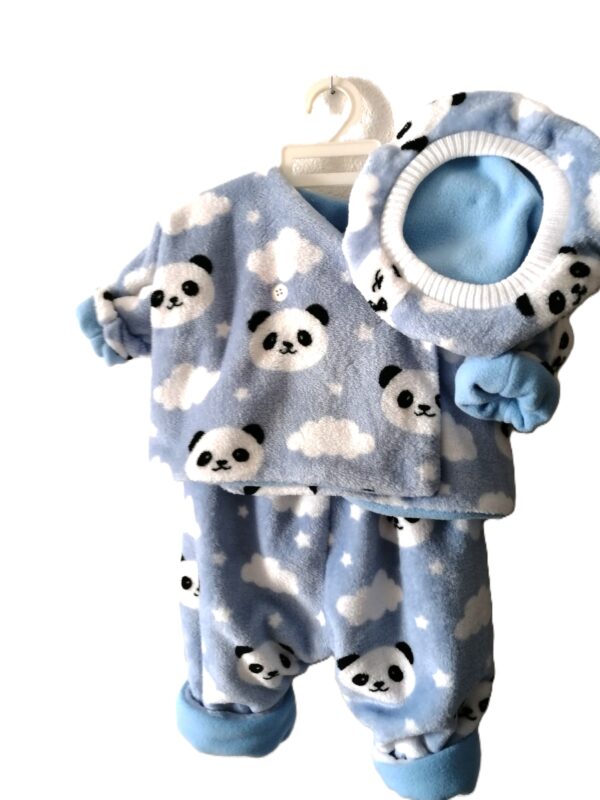 Layette bébé réversible "petit panda" – Image 3