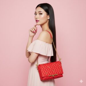 Sac bandoulière « Rouge Baiser »